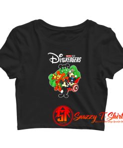 America Mickey Disvenger Superheroes Avengers Disney Crop Top Shirt