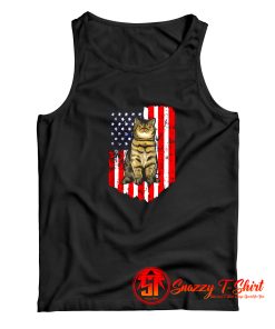 American Flag Exotic Shorthair Tank Top