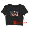 American Flag Patriotic Eagle Crop Top Shirt