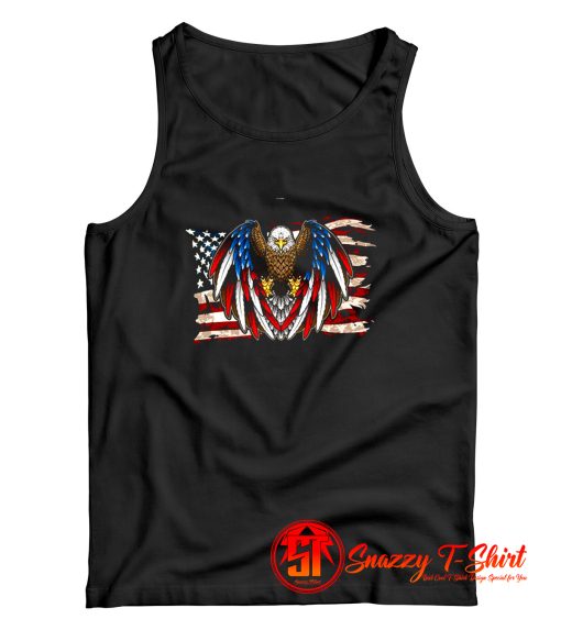 American Flag Patriotic Eagle Tank Top