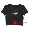 American Flag USA Free Diving Scuba Diver Crop Top Shirt