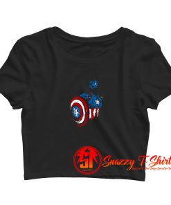 American Warrior Crop Top Shirt