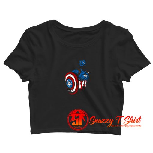 American Warrior Crop Top Shirt