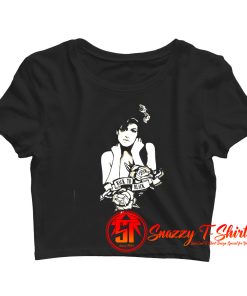 Amy Winehouse Back to Black Crop Top Shirt