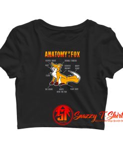 Anatomy Of A Fox Crop Top Shirt