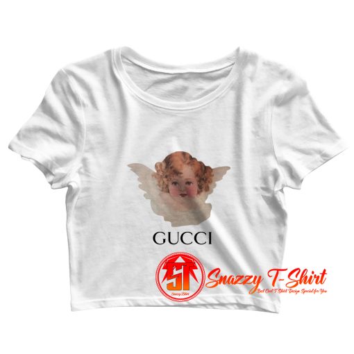 Angel Baby Painting Gucci Crop Top Shirt