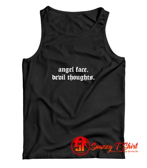 Angel Face Devil Thoughts Tank Top