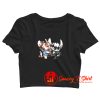 Angel Kissing Stitch Nightmare Before Christmas Crop Top Shirt