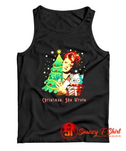 Angela Lansbury Christmas She Wrote Tank Top