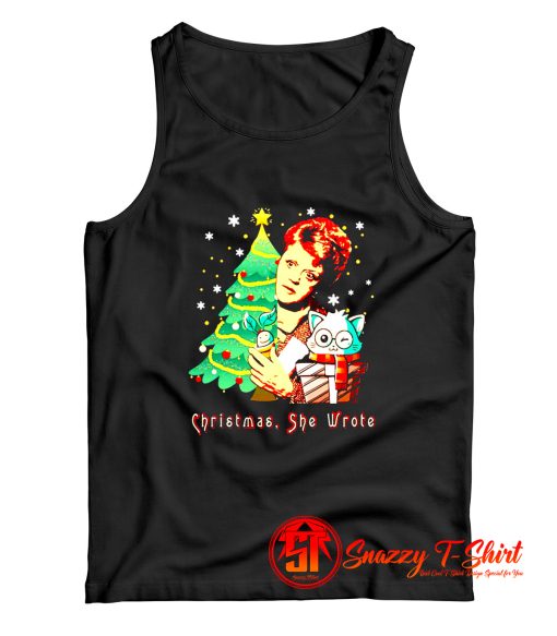 Angela Lansbury Christmas She Wrote Tank Top