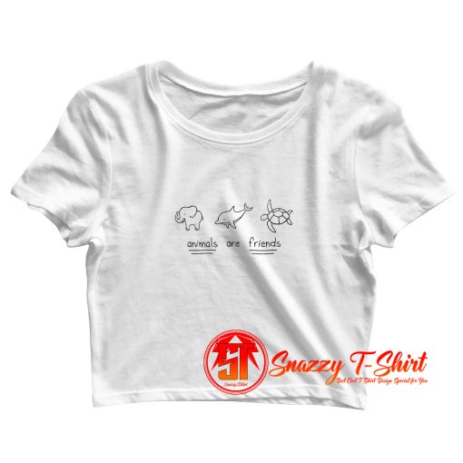 Animal Are Friend Crop Top Shirt