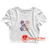 Animal Colorful Teddy Bear Cute Crop Top Shirt