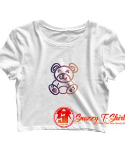 Animal Colorful Teddy Bear Cute Crop Top Shirt