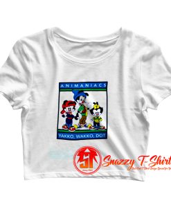 Animaniacs Yakko Wakko Dot Cartoon Crop Top Shirt