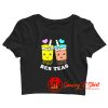 Anime Bes Teas Boba Bubble Tea Crop Top Shirt