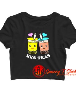 Anime Bes Teas Boba Bubble Tea Crop Top Shirt