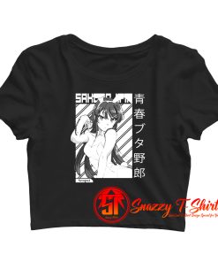 Anime Bunny Girl Crop Top Shirt