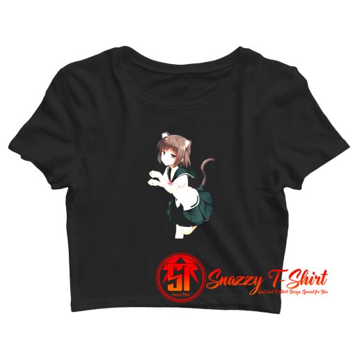 Anime Catgirls Crop Top Shirt