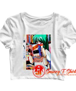 Anime Girl Aesthetic Waifu Kawaii Vaporwave Game Art Pixelart 8bit Hot Sexy Manga Japan Japanese Crop Top Shirt