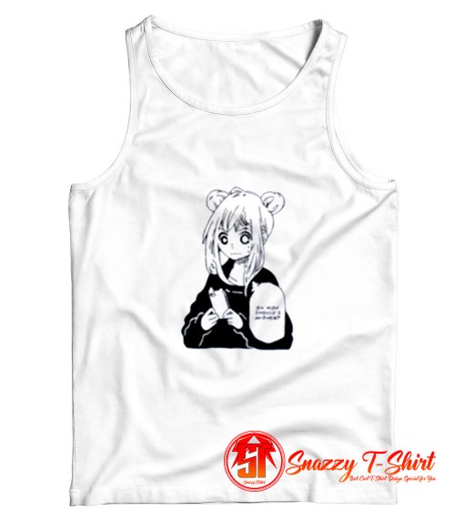 Anime Girl Texting Tank Top