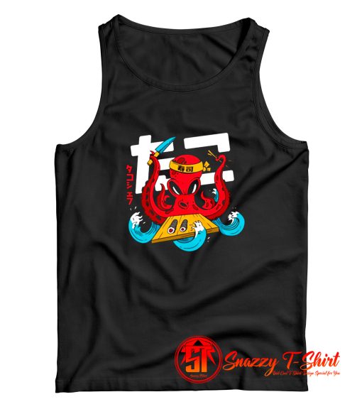 Anime Octopus Sushi Chef Tank Top