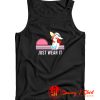 Anime Pink Retro Girl with Face Mask Tank Top