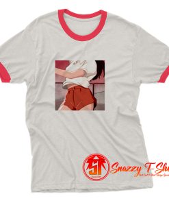 Anime girl Ringer Tee