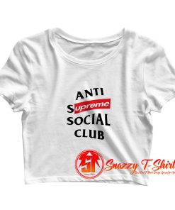 Anti Supreme Social Club Crop Top Shirt