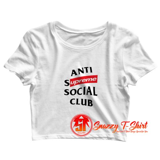 Anti Supreme Social Club Crop Top Shirt