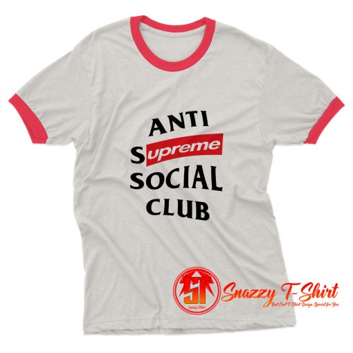 Anti Supreme Social Club Ringer Tee