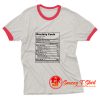 Anxiety Shirt Nutrition Facts Ringer Tee