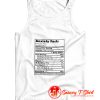 Anxiety Shirt Nutrition Facts Tank Top