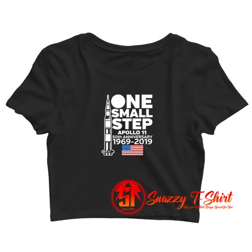 Apollo 11 One Small Step Moon Landing Crop Top Shirt