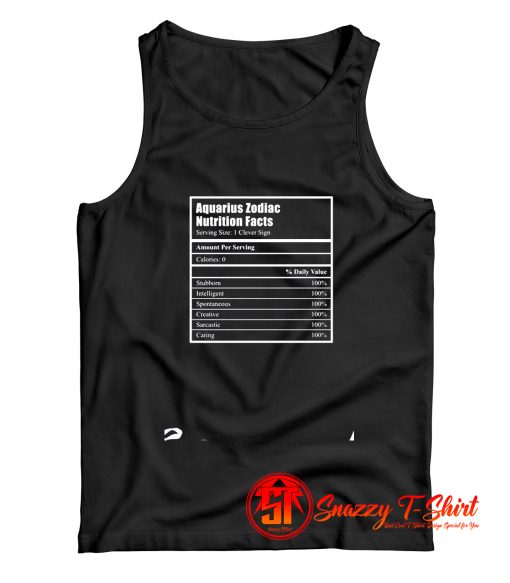 Aquarius Traits Horoscope Zodiac Sign Tank Top