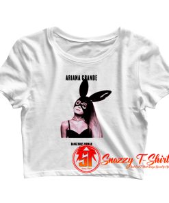 Ariana Dangerous Woman Tour Date Back Crop Top Shirt