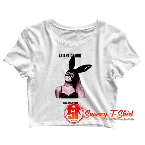 Ariana Dangerous Woman Tour Date Back Crop Top Shirt