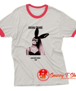 Ariana Dangerous Woman Tour Date Back Ringer Tee