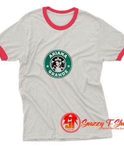 Ariana Grande Starbucks Logo Ringer Tee