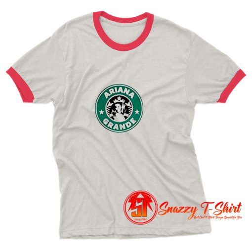 Ariana Grande Starbucks Logo Ringer Tee