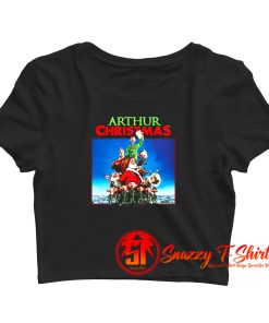 Arthur Christmas Movie Xmas Vintage Crop Top Shirt