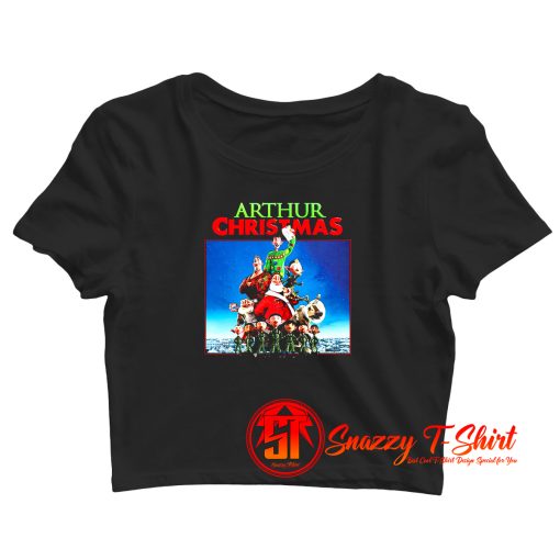 Arthur Christmas Movie Xmas Vintage Crop Top Shirt