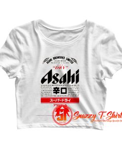 Asahi Beer Japanese Retro Crop Top Shirt