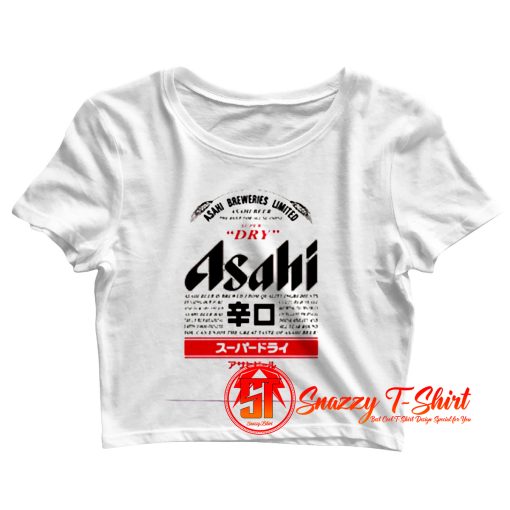 Asahi Beer Japanese Retro Crop Top Shirt