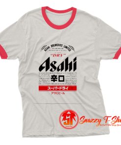 Asahi Beer Japanese Retro Ringer Tee