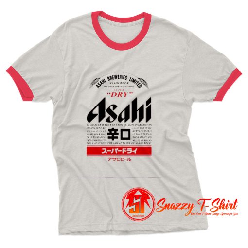 Asahi Beer Japanese Retro Ringer Tee