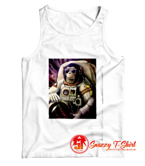 Astronaut Funny Monkey Chimp In Space Tank Top