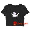 Astronaut Moon Sailing Crop Top Shirt