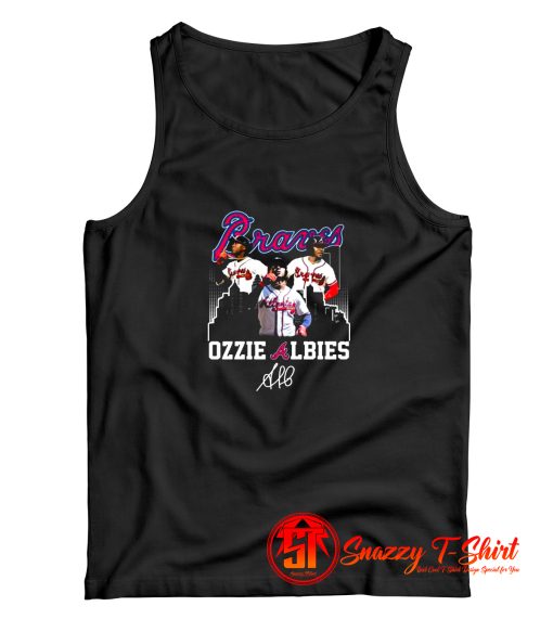 Atlanta Braves Ozzie ALbies Signatures Tank Top