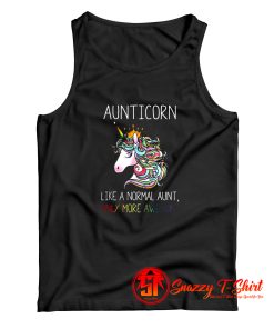 Aunticorn Unicorn Like A Normal Aunt Tank Top