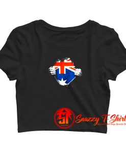 Australian Flag Crop Top Shirt